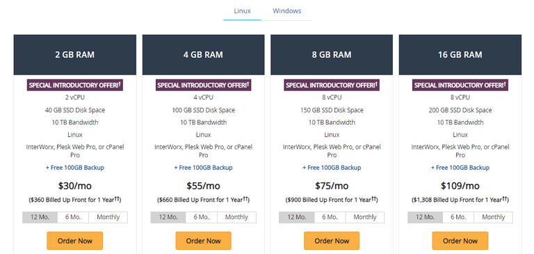 Pricing of Liquid Web