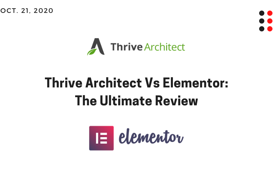 Thrive Architect Vs Elementor