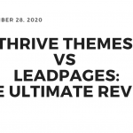 Thrive Architect Vs LeadPages